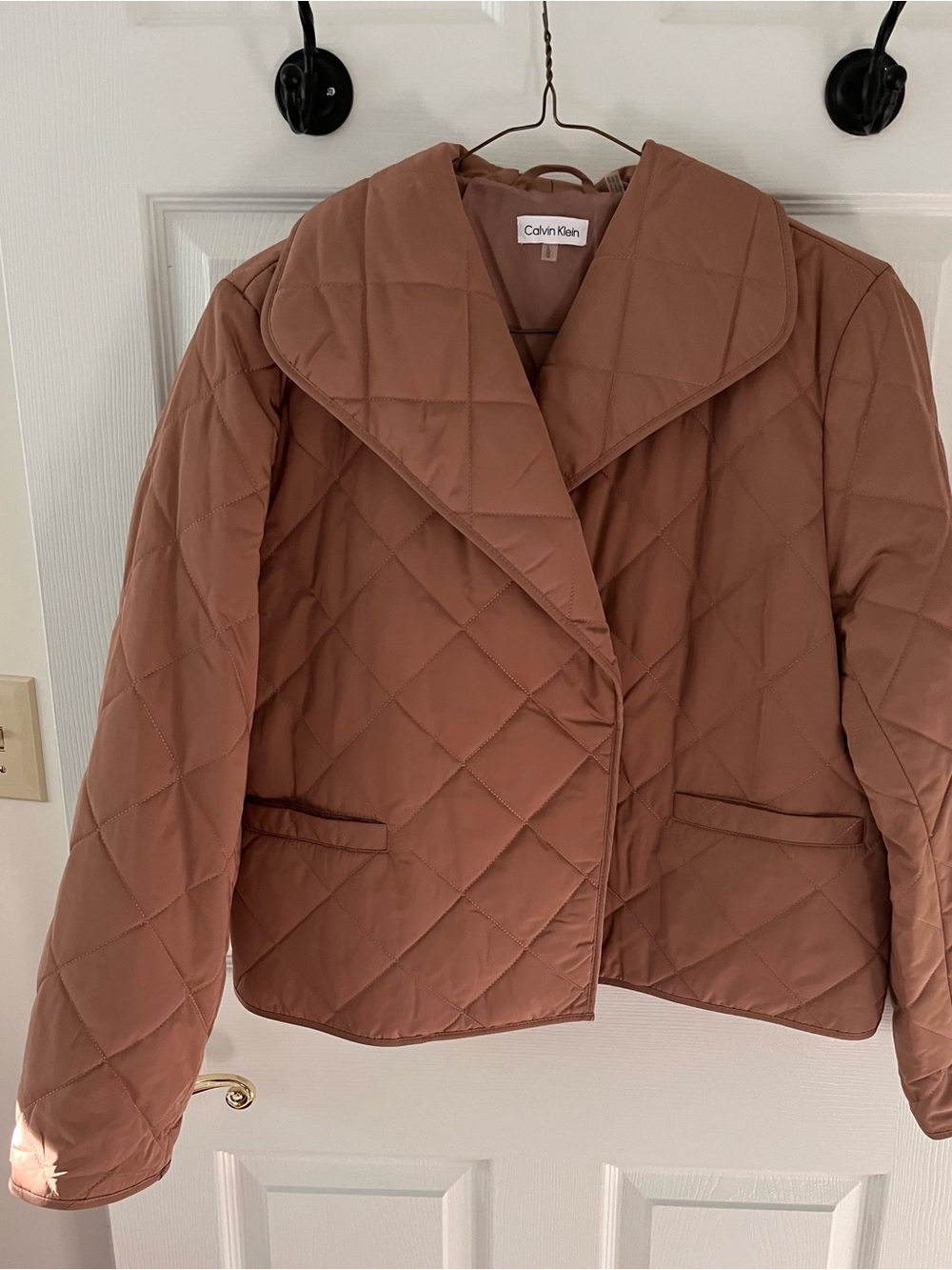 Calvin Klein Quilted Rust-Tone Puffer Jacket